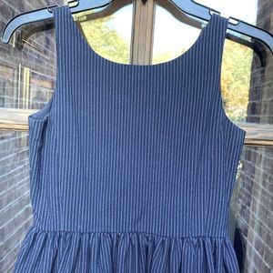 Ralph Lauren Dark Navy/Gray Pinstripe Dress